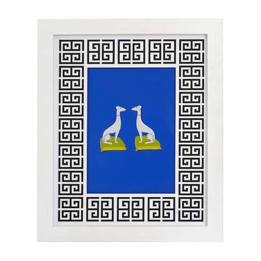 Jonathan Adler x Michaels 5" x 7" Black & White Greek Key Matted Wood Tabletop Frame